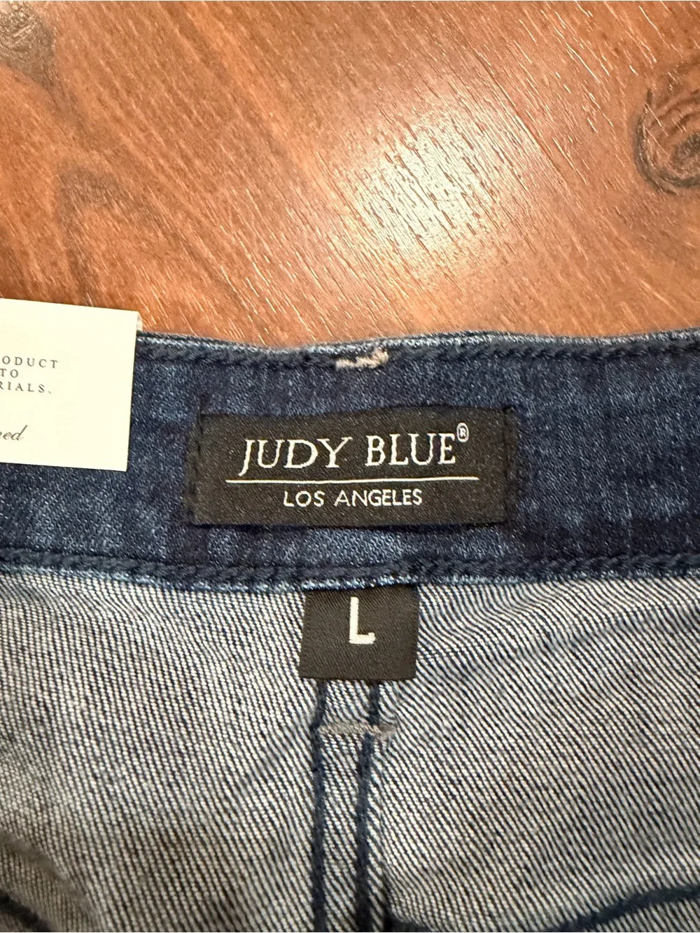 NWT JUDY BLUE Mid Rise Cut Off Shorts Women Sz Large